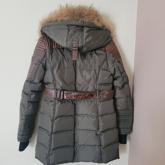 Nicole Benisti Down Parka with Fur Trim and Leather Accents - Picture 2 of 11